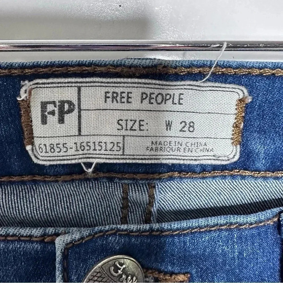 Free People High Rise Skinny Ankle Jeans Size 28 - Picture 5 of 9